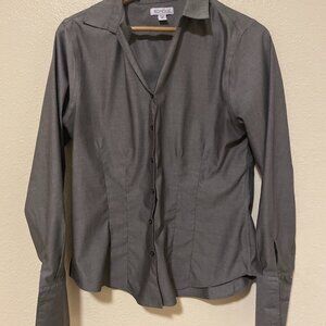 Grey Button Down Women